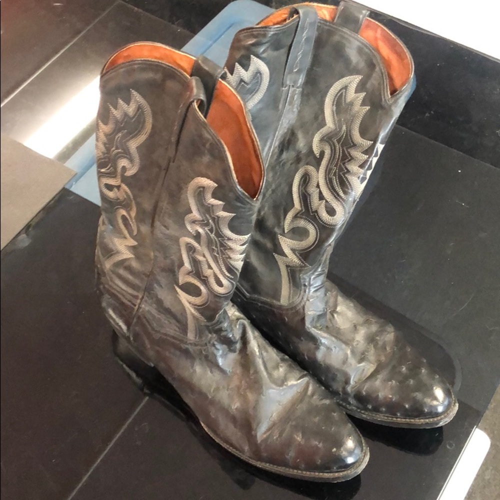 Ostrich Cowboy Boots